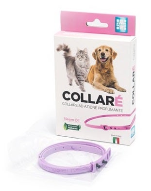 Collare' Collare Cani E Gatti Azione Profumante Con Olio Di Neem Colore Rosa-1