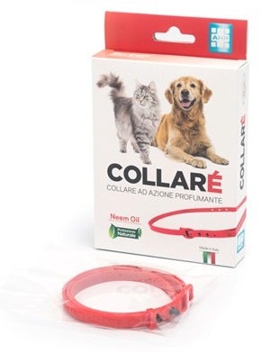Collare' Collare Cani E Gatti Azione Profumante Con Olio Di Neem Colore Rosso-1