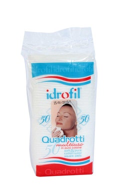 Idrofil Quadrotti Multiuso In Puro Cotone 50 Pezzi-1