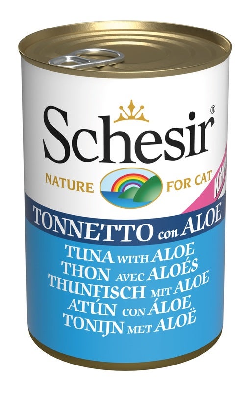 Schesir Tonnetto Con Aloe Cibo Umido Per Gattini Lattina 140g-1