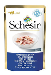 Schesir Tonnetto Con Spigola Cibo Umido Gatti Adulti Bustina 50g-1