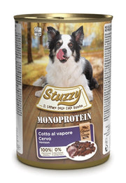 Stuzzy Monoprotein Al Cervo Cibo Umido Cani Adulti Barattolo 400g-1