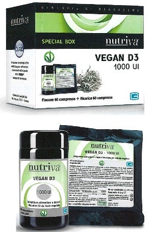 NUTRIVA VEGAN D3 60CPR+RIC-1