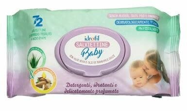 Idrofil Salviette Baby con Estratto di Aloe Vera 72 Pezzi-3