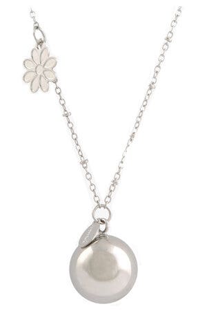 ARGENTOE' COLLANA BOLA FIORE-2