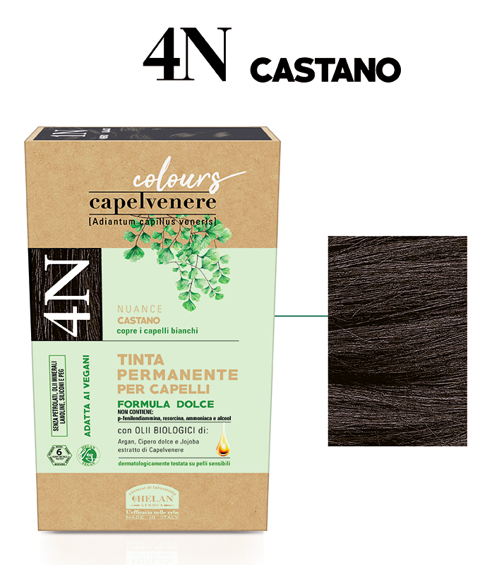 Helan Capelvenere Colours Tinta Capelli 4N Castano  - 3