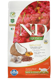 Farmina Natural & Delicious All Breed Quinoa Skin & Coat Aringa Grain Free Cibo Secco Per Gatti 1,5kg-1