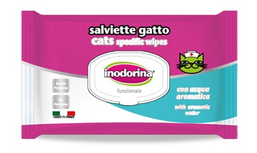 Inodorina Funzionale Salviette Detergenti Per Gatti 40 Salviette-1