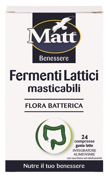 Matt Fermenti Lattici Masticabili 24 Compresse-1