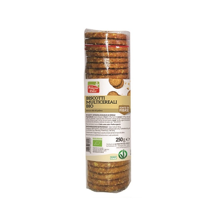La Finestra Sul Cielo Biscotti Multicereali Bio Cacao 250g  - 2