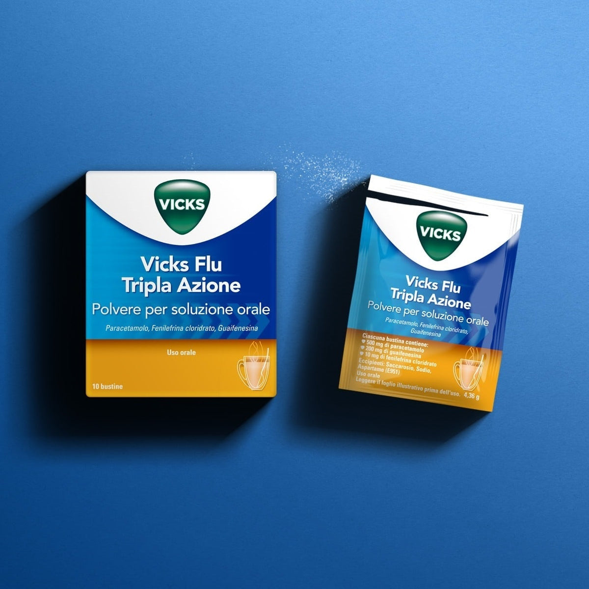 Vicks Flu Tripla Azione Raffreddore E Influenza10 Buste  - 5