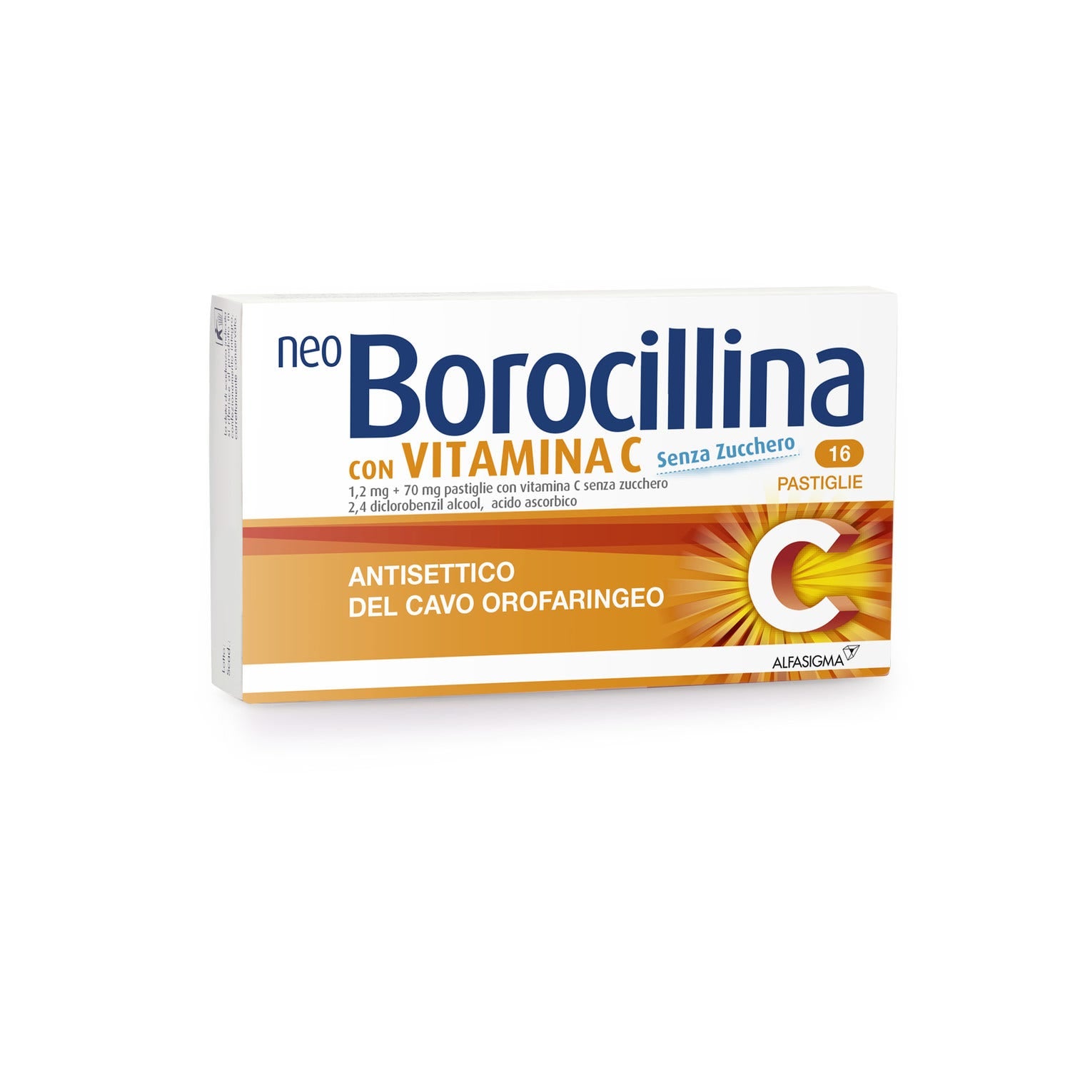 Neoborocillina  C 16 Pastiglie  Senza Zucchero  - 2