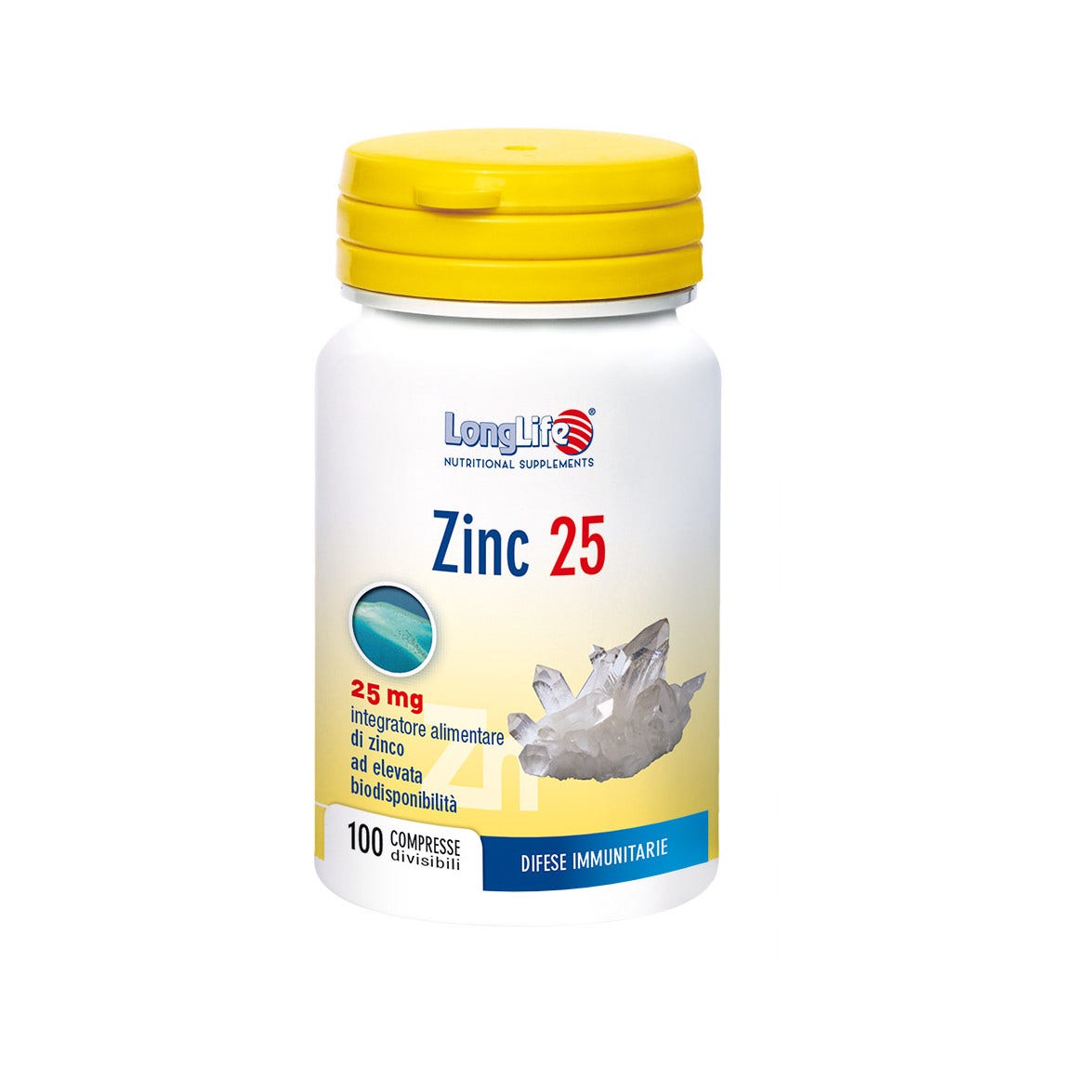Longlife Zinc 25 mg 100 Compresse  - 2