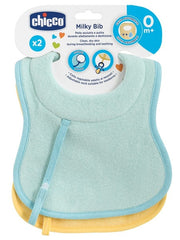 Chicco Bavaglini 0m+ Azzurro 2 Pezzi  - 1