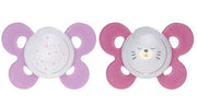 Chicco Succhietto Physio Comfort Lumi Silicone 16-36m 2 Pezzi  - 1