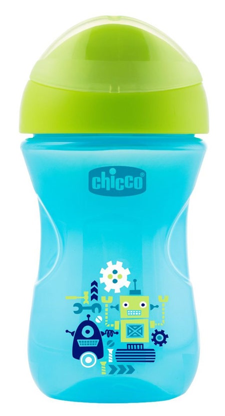 Chicco Tazza Easy Cup 266 ml Azzurra 12 Mesi+-1