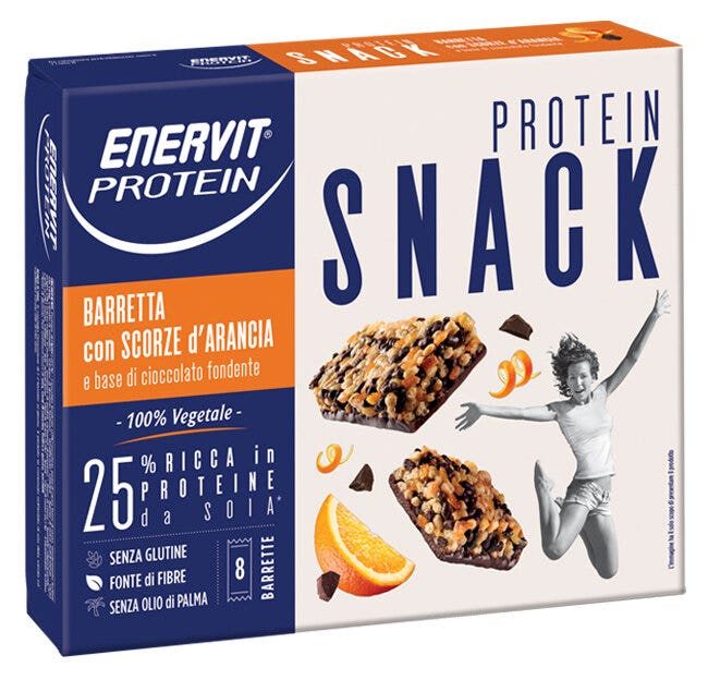 Enervit Protein Snack Arancia 8 Barrette-1