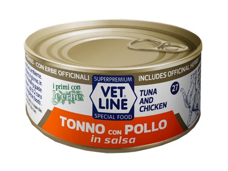 Vet Line Per Gatto Tonno Con Pollo In Salsa 70g-1