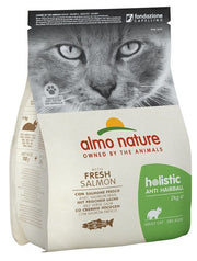 Almo Nature Anti Hairball Cibo Secco Con Salmone Per Gatti Adulti Sacco 2kg-1