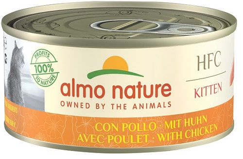 Almo Nature HFC Kitten Cibo Umido Con Pollo Per Gatti Adulti Lattina 150g-1