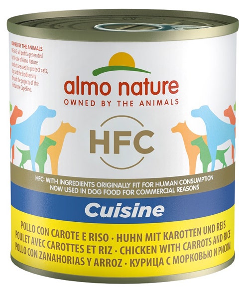 Almo Nature Cuisine Cibo Umido Pollo Con Carote E Riso Per Cani Adulti Scatoletta 280g-1