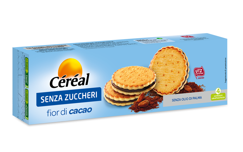 Cereal Biscotti Fior Di Cacao Senza Zuccheri 196g  - 2