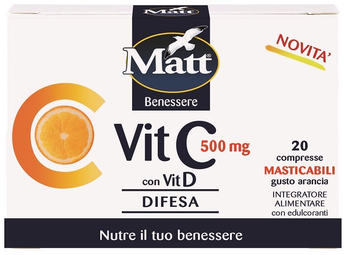 Matt Vitamina C 500 Con Vit D 20 Compresse-1