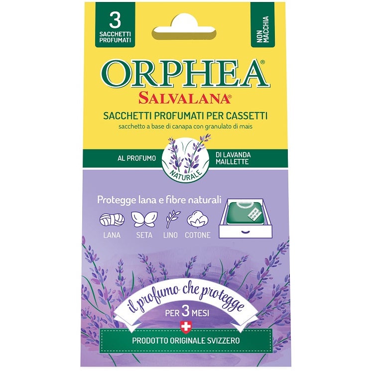 Orphea 3 Sacchetti Profumati Per Cassetti Profumo Lavanda Mailette   - 2