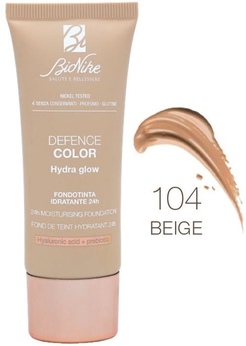 Bionike Defence Color Fondotinta Hydra Glow 104 Beige 30ml-1