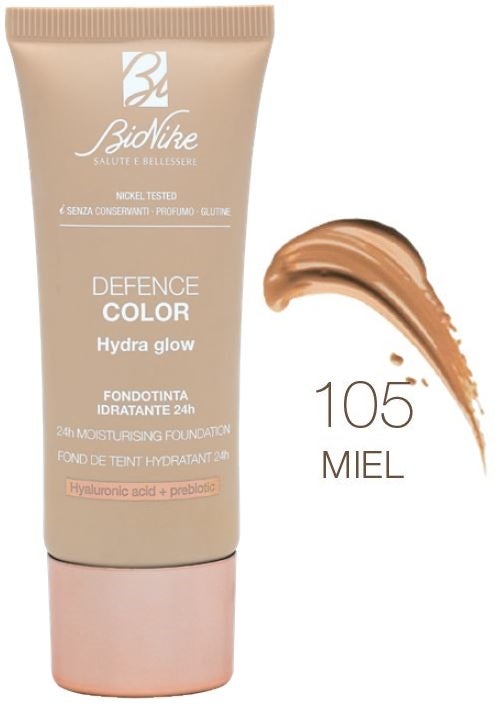 Bionike Defence Color Fondotinta Hydra Glow 105 Miel 30ml-1