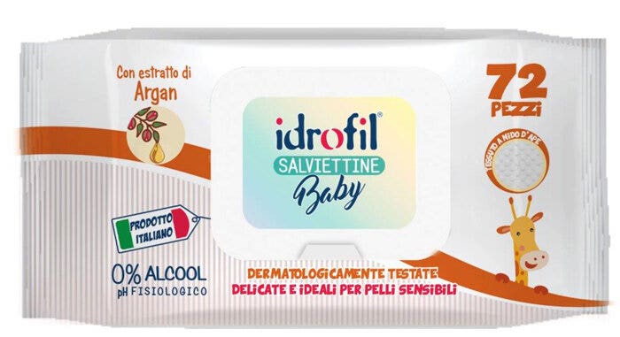 Idrofil Salviette Baby Argan 72 Pezzi-2