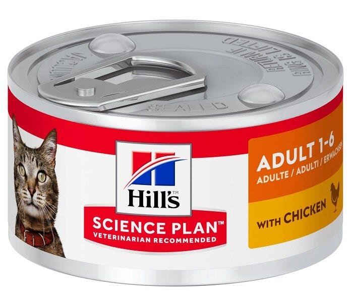 Hill's Science Plan Gatto Adult Al Pollo Lattina 82gr-2