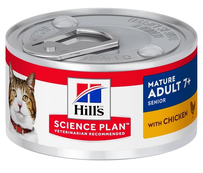 Hill's Science Plan Gatto Mature Adult Al Pollo Lattina 82gr-1