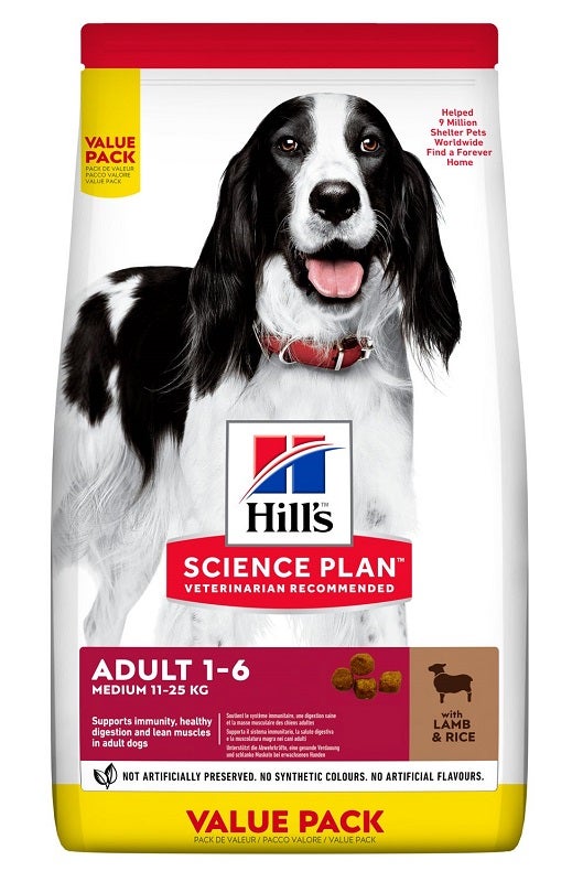 Hill's Science Plan Adult 1-6 Medium Lamb & Rice 2,5kg-1