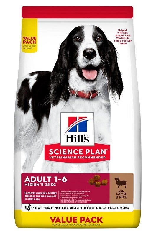 Hill's Science Plan Adult 1-6 Medium Lamb & Rice 2,5kg-2