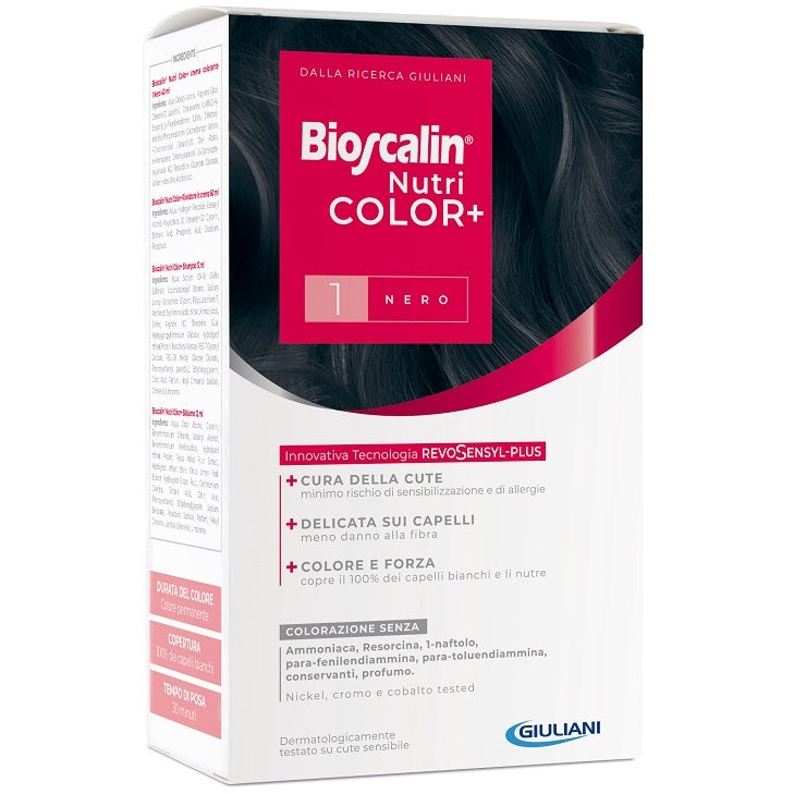 Bioscalin Nutricolor Plus Colorazione Capelli Permanente 1 Nero  - 2