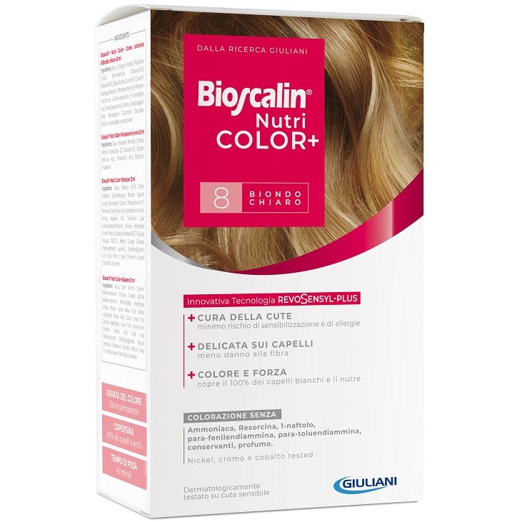Bioscalin Nutricolor Plus Colorazione Capelli Permanente 8 Biondo Chiaro  - 2