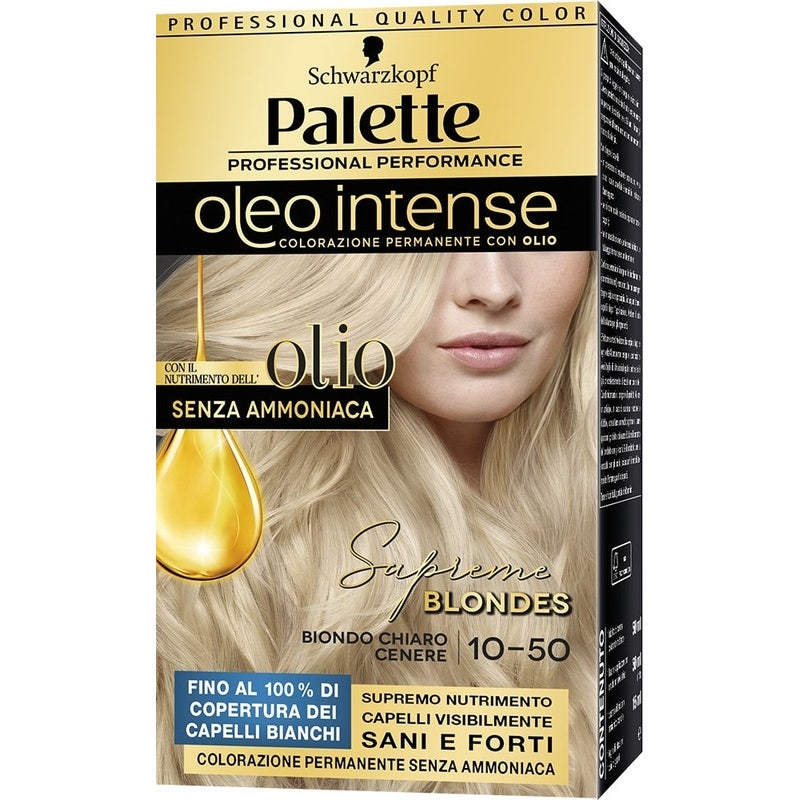 Schwarzkopf Palette Oleo Intense Colorazione Permanente 10-50 Biondo Chiaro Cenere 173g - 2
