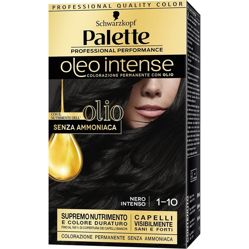 Schwarzkopf Palette Oleo Intense Colorazione Permanente 1-10 Nero Intenso 173g - 2