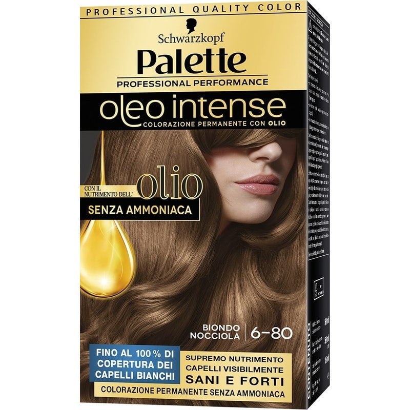 Schwarzkopf Palette Oleo Intense Colorazione Permanente 6-80 Biondo Nocciola 173g - 2