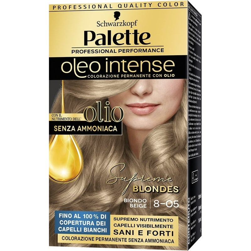 Schwarzkopf Palette Oleo Intense Colorazione Permanente 8-05 Biondo Beige 173g - 2