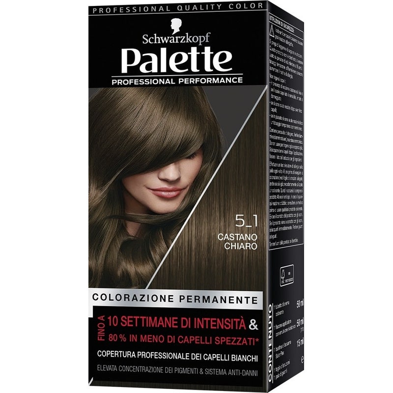 Schwarzkopf Palette Professional Performance Colorazione Permanente 5-1 Castano Chiaro 170g - 2