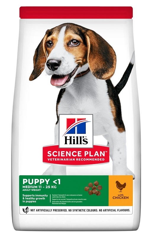 Hill's Science Plan Puppi Medium Crocchette Pollo Per Cani Cuccioli Di Taglia Media 11-25 Kg Sacco 800g-1