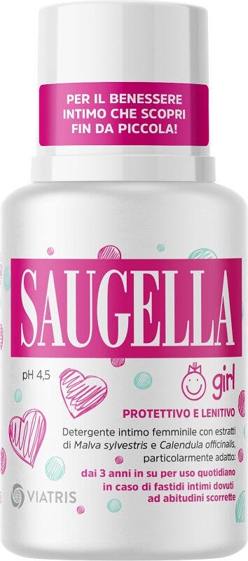 Saugella Girl Protettivo e Lenitivo Detergente Intimo 100ml-2