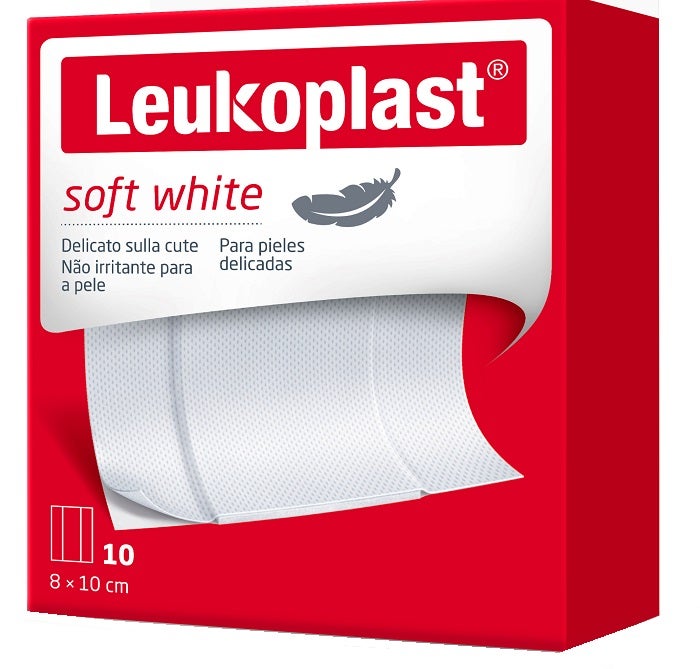 Leukoplast Soft White 1mx8cm 10 Pezzi-1