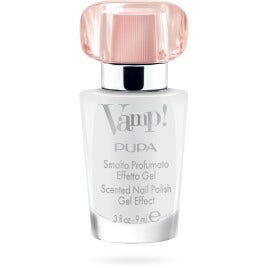 Pupa Vamp! Smalto Profumato Effetto Gel 101 Delicate White 9ml-1
