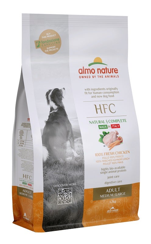 Almo Nature HFC Adult Crocchette Pollo Cani Adulti Taglia Media E Grande Sacco 1,2kg-1
