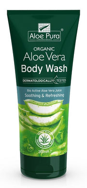 Dr Organic Aloe Pura Detergente Corpo Lenitivo/Rinfrescante 200ml - 1