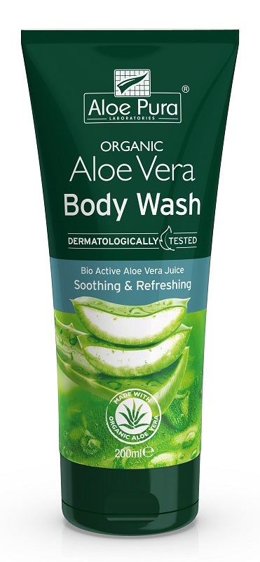 Dr Organic Aloe Pura Detergente Corpo Lenitivo/Rinfrescante 200ml - 1