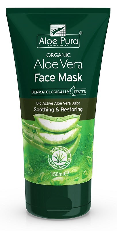 Dr Organic Aloe Pura Maschera Viso Lenitiva/Riparatrice 150ml - 1